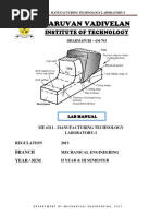 ME6311 Manufacturing Technology Lab I