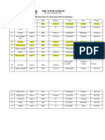 The Noor School: Caies Date Sheet For May/June 2021 Examination