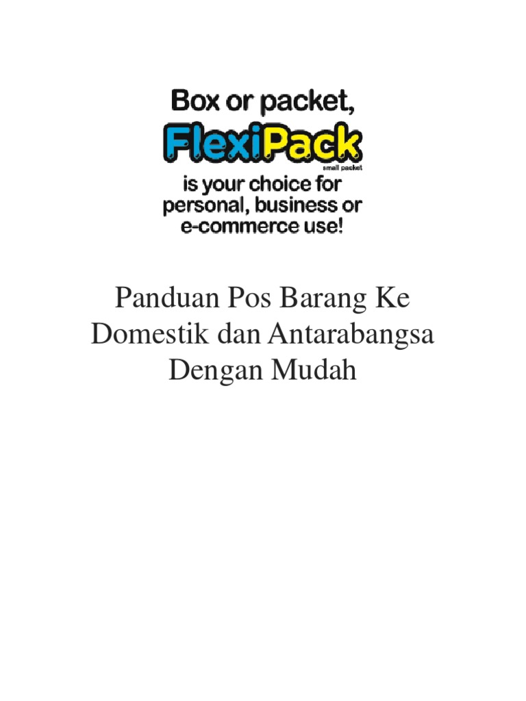 Panduan Penghantaran Barang Pos | PDF | Karier & Perkembangan