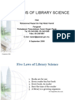 5 Laws of Lib Science