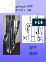 45 Deg Connection (30-60T) SE140 and SEI 35/14: Up Going Leg Down Going Leg