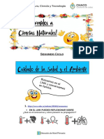 ACTIVIDADES - SEGUNDO CICLO - CUIDADO DE LA SALUD Y EL AMBIENTE