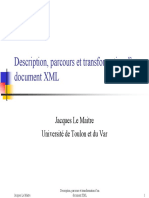 Informatique - Cours de XML - 124 Slides (Jacques Le Maitre) (Universite de Toulon)