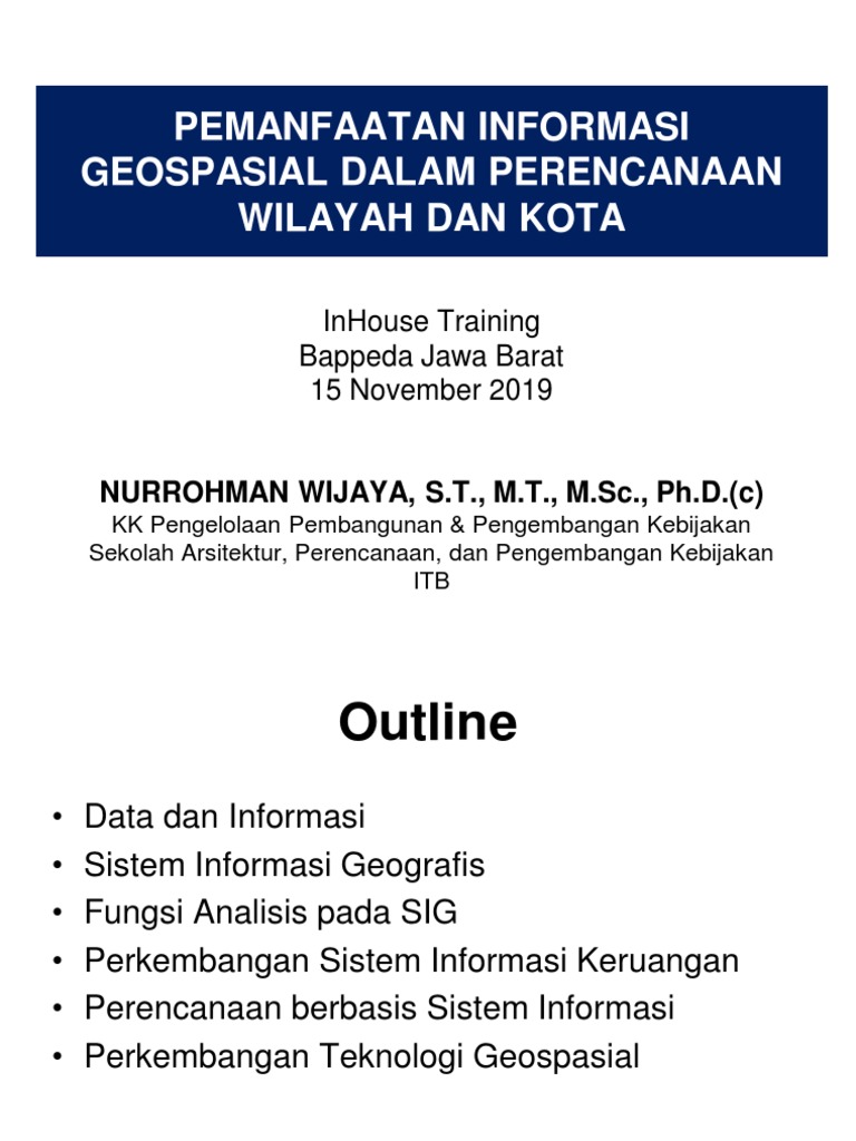 Sistem Informasi Geospasial NW | PDF
