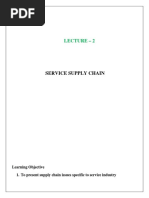 Service Supply Chain Lecture 2