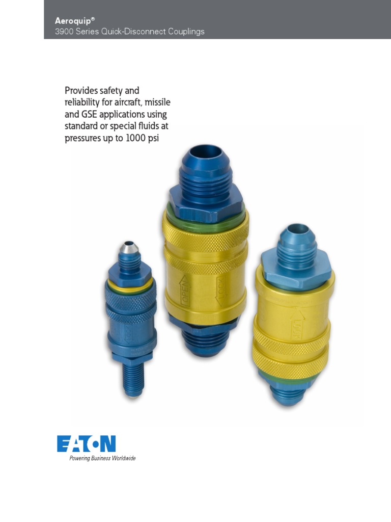 TF100-53C 3900 Series QD Couplings | PDF | Coolant | Valve
