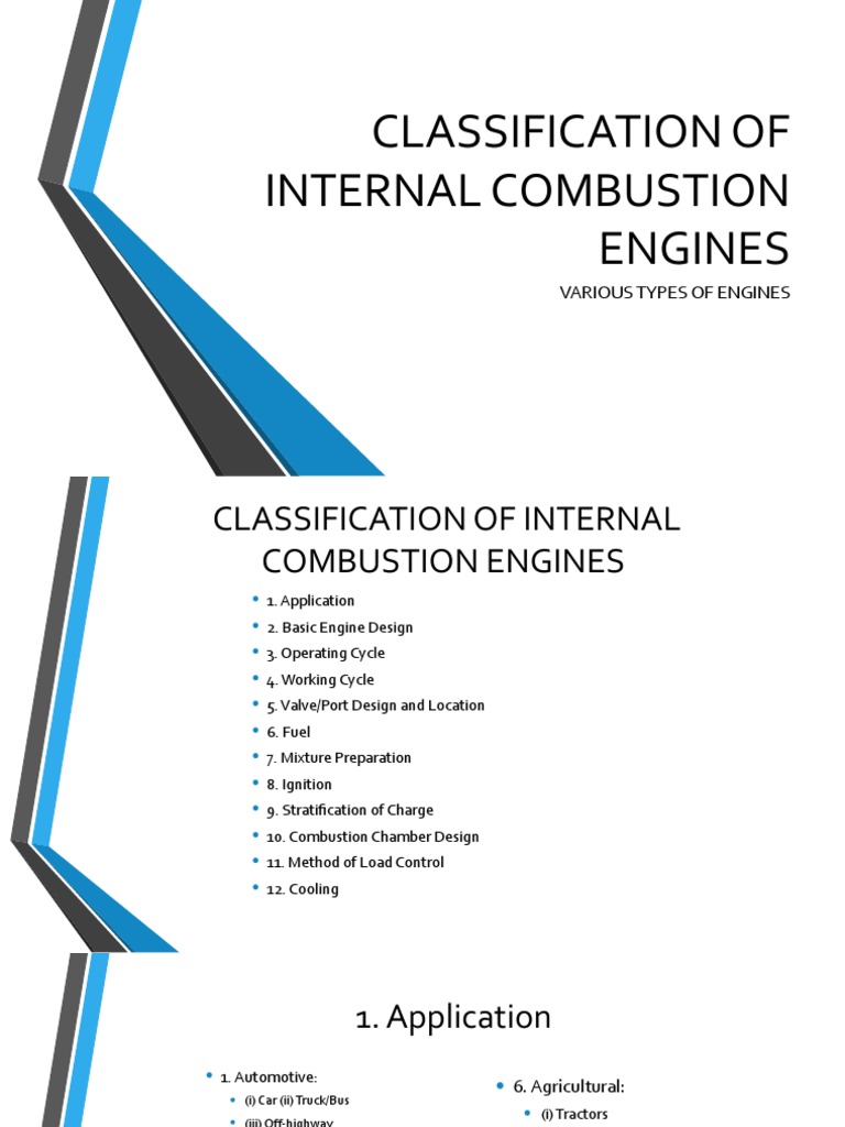 Internal Combustion Engine Classification | PDF | Business | Technology ...