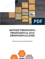 Konsep Profesion, Profesional Dan Profesionalisme