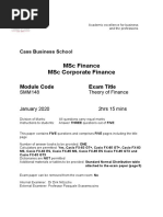 SMM148 Theory of Finance Questions Jan 2020