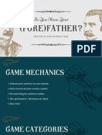 Navy Tan Polished Vintage Father's Day Trivia Quiz Presentation