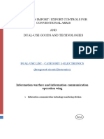 Ethiopian Import / Export Controls For Conventional Arms AND Dual-Use Goods and Technologies