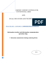 AND Dual-Use Goods and Technologies: Ethiopian Import / Export Controls For Conventional Arms