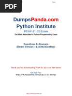 Dumps Python Institute: PCAP-31-02 Exam