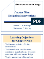 Organization Development and Change: Chapter Nine: Designing Interventions