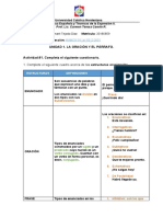 Asignación 1. La Oración y El Párrafo LE II