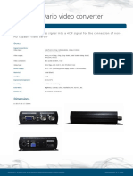 ExCam E.vario Video Converter Datasheet