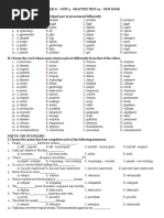 Grade 8 - Unit 9 - NE - Practice Test 2