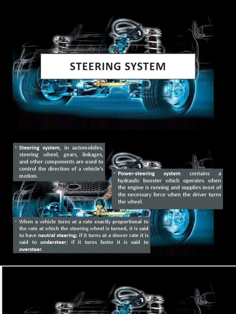 Steering System PDF Steering Automotive Technologies