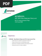 Mombasa: WR 2954 Raw Materials Study and KFUI Improvement Plan