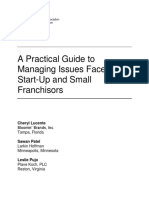 A Practical Guide To Managing Issues Faced by Start-Up and Small Franchisors
