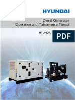 Hyundai Diesel Generator Operation and Maintenance Manual