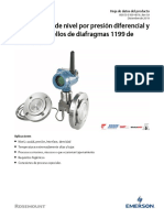 Hoja de Datos Del Producto Rosemount 1199 Transmisores de Nivel Por Presión Diferencial y Sistemas de Sello Es Es 89192