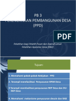 SPB. 3.1 Pokok-pokok kebijakan PPD