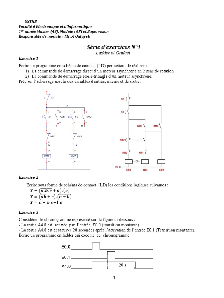 Exercices de Ladder et Grafcet | PDF | Biens manufacturés | Science