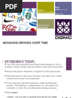 Managing Brands Over Time: Subject: Brand Building Batch (BMM) Year (TY)