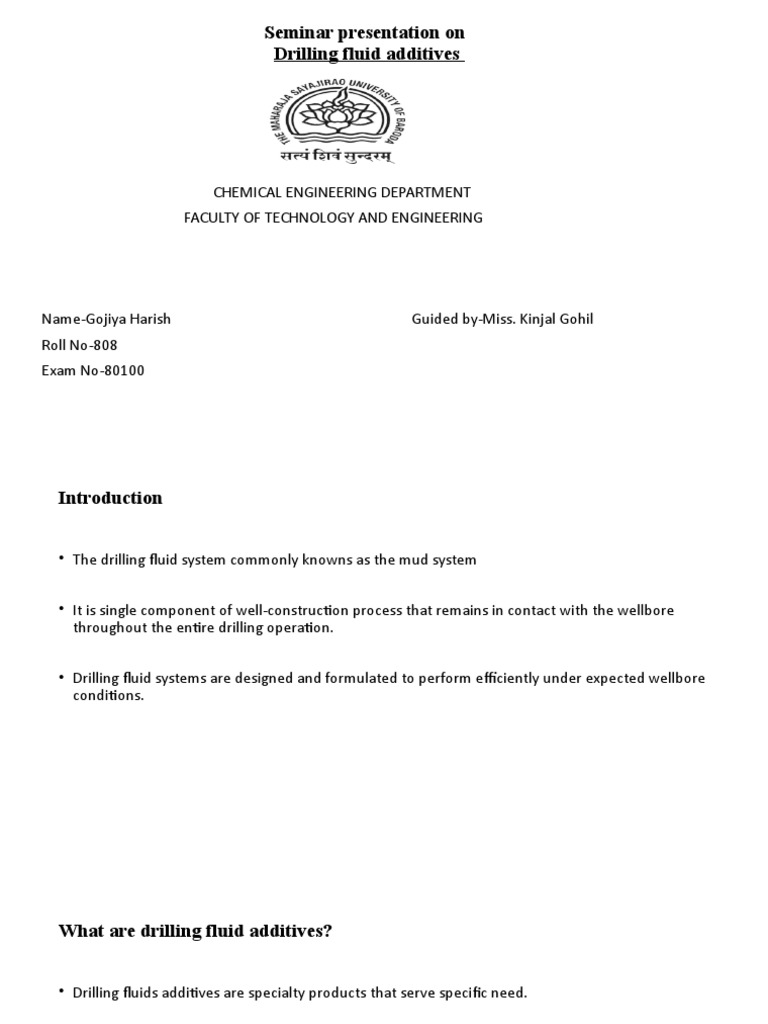 An Overview of Common Drilling Fluid Additives Used in Well