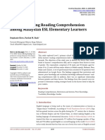 Factors Affecting Reading Comprehension Among Malaysian ESL Elementary Learners