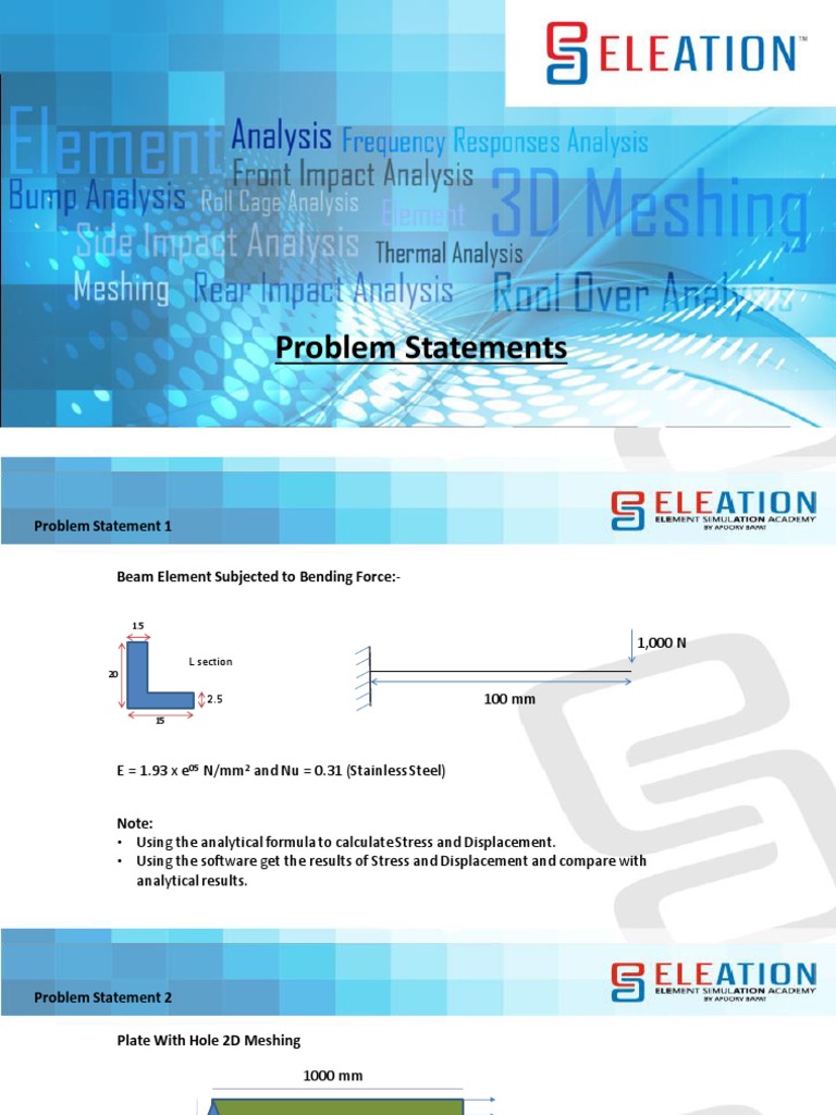 Engineering Problem Statement Examples | PDF | Stress (Mechanics ...