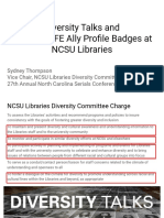 2B - Part 2 - Shared - Diversity Talks and Project SAFE Ally Profile Badges at NCSU Libraries