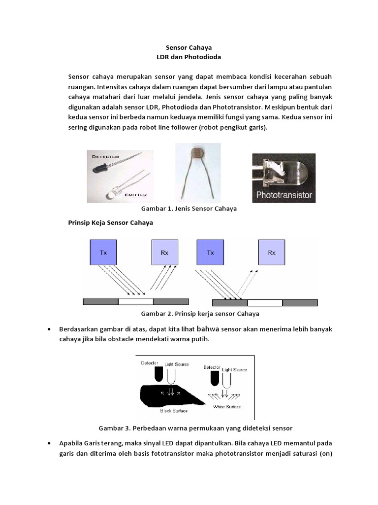 Panduan Sensor Cahaya LDR dan Photodioda | PDF | Metode & Bahan Ajar ...