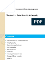 Chapter 3 - Data Security &integrity