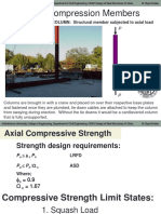 Analysis of Compression Members: COMPRESSION MEMBER/COLUMN: Structural Member Subjected To Axial Load