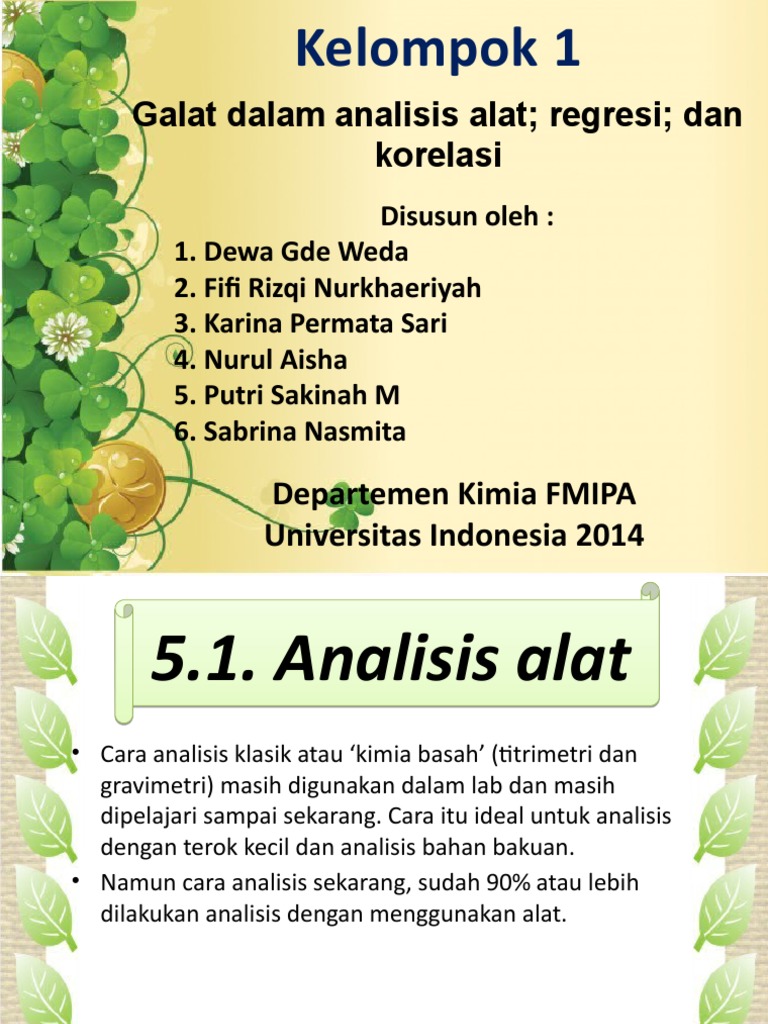 Galat Dalam Analisis Alat Regresi Dan Korelasi | PDF