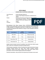 Nomor: 004800.ND/LG.02/ROM-SOR2/2020: Nota Dinas