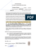 Declaracion Jurada Compromiso de Cuarentena Subida A Cerro Corona VF (Opción Anticuerpos)