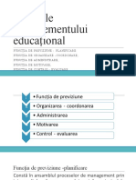 PIPP Managementul Educational Functiile Manag. Educational