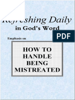 Emphasis On "How To Handle Being Mistreated" June 2021