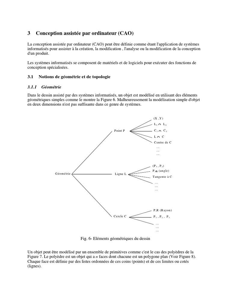 CAO : Géométrie et Modélisation 3D | PDF | Modélisation ...