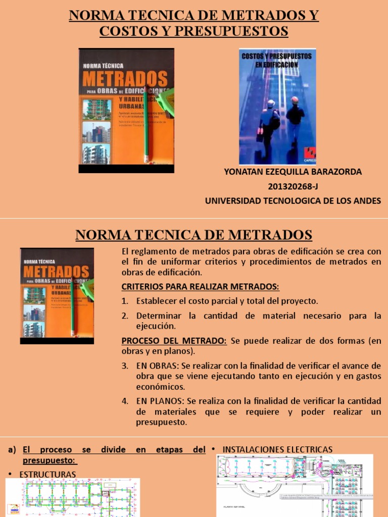 Norma Técnica de Metrados 2024 | PDF | Presupuesto | Sectores Economicos