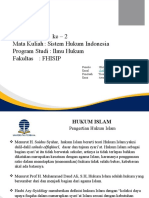 Inisiasi Tuton Ke - 2 Mata Kuliah: Sistem Hukum Indonesia Program Studi: Ilmu Hukum Fakultas: FHISIP