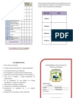 Tarjeras de Calificacione Quinto