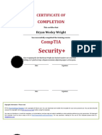 CompTIA Certificate