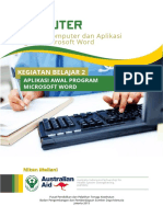 M 1 KB2 Aplikasi Awal Program Microsoft Word