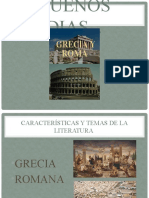 CARACTERISTICAS Y TEMAS DE LA LITERATURA GRIEGA Y ROMANA