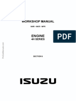 Isuzu Engine 4H Series Workshop Manual LG4H WE 9691