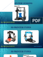 3D Printer Lessons: by MR - Innovative